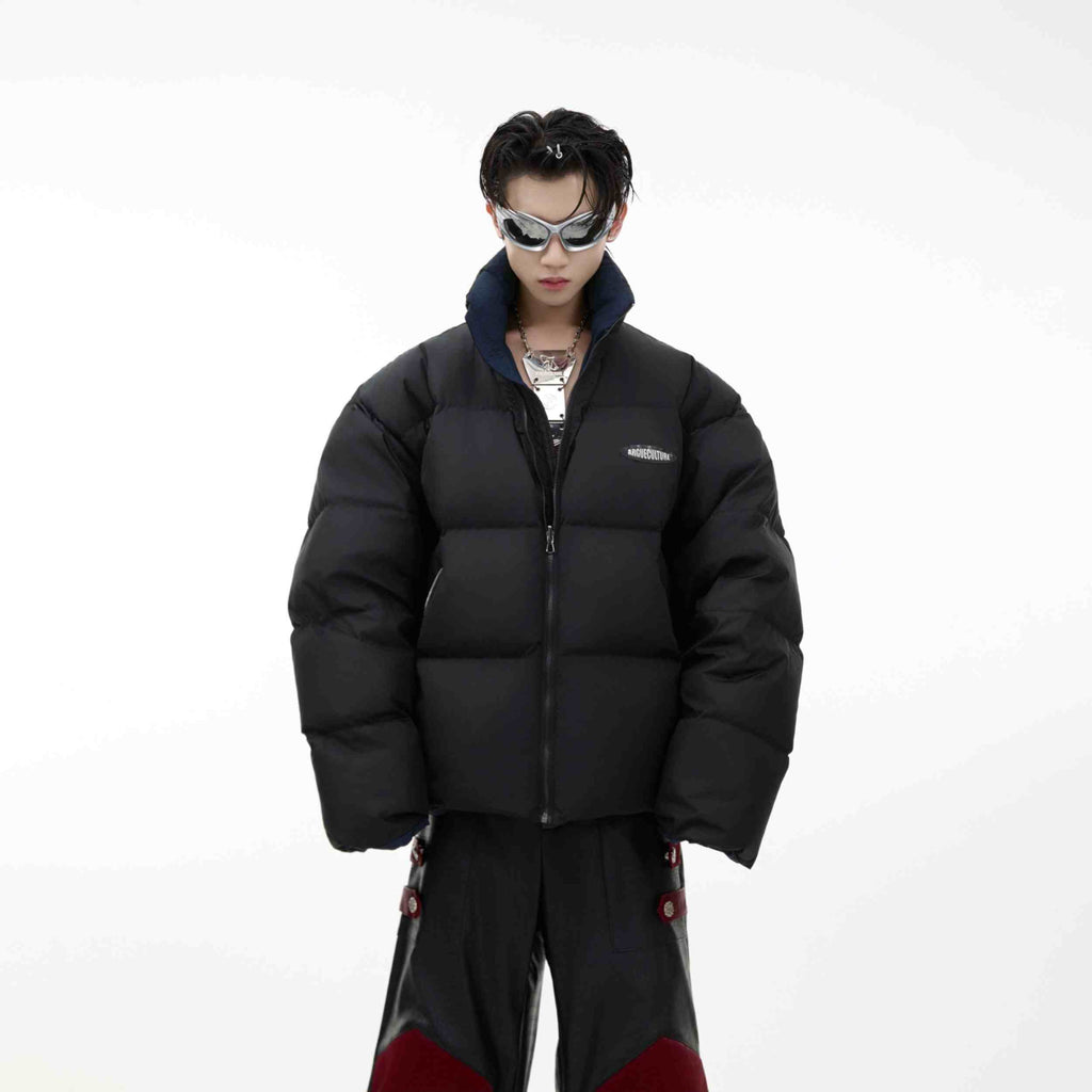 Argue Culture Double-sided Stand Collar Winter Jacket