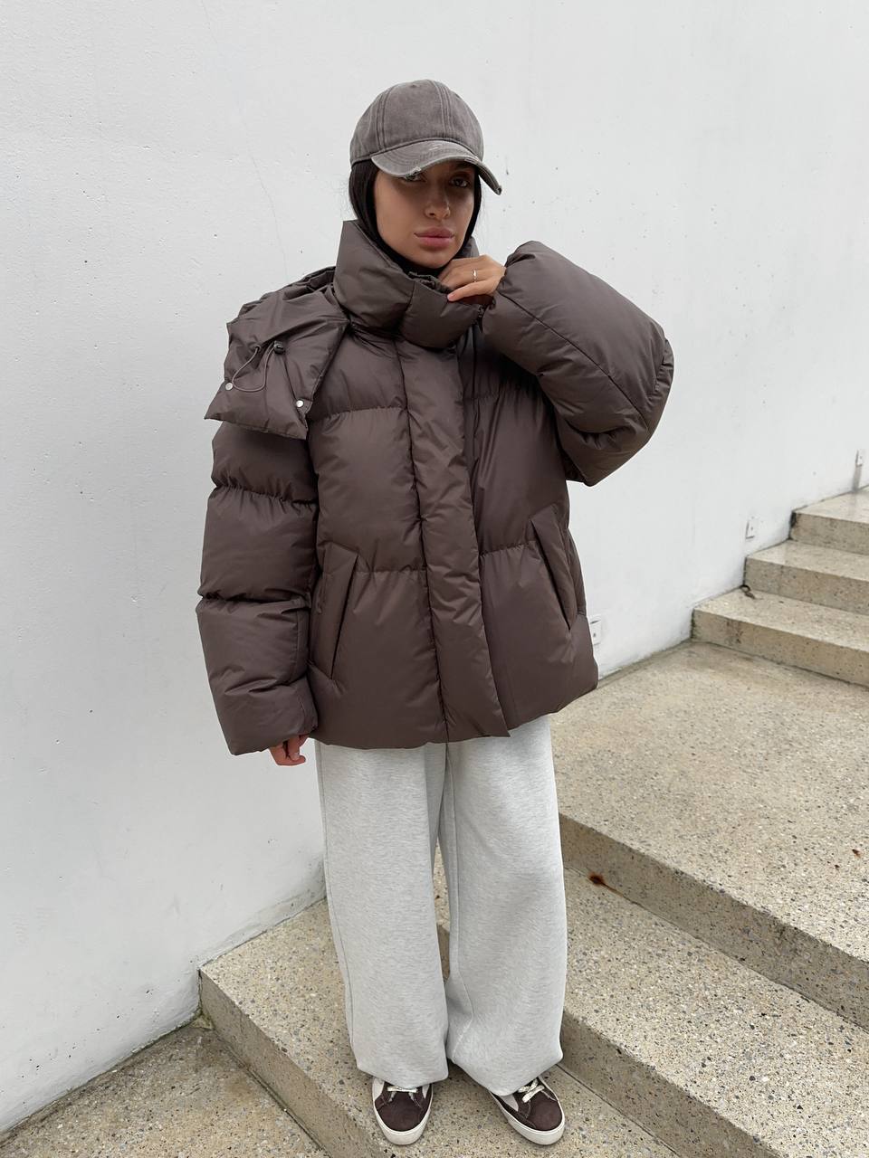 Casual Loose Puffer Jacket For Women