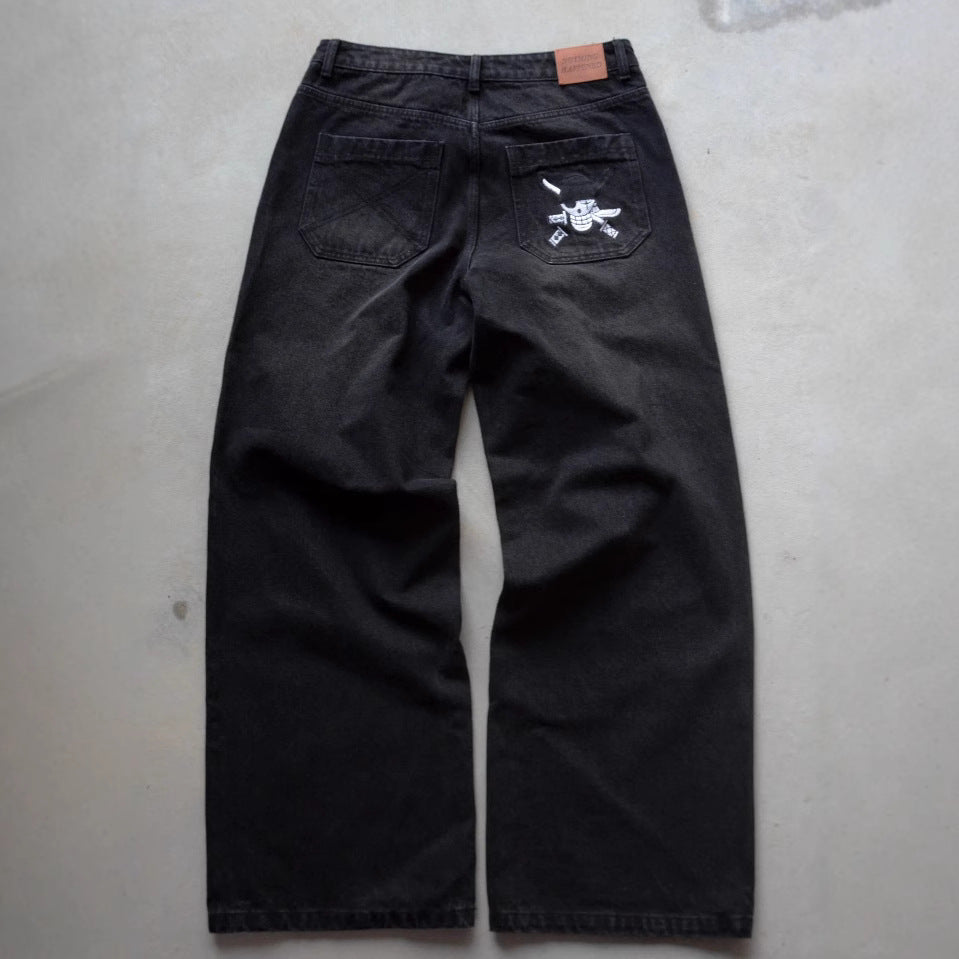 Retro Loose Fried Street Wide-leg Pants