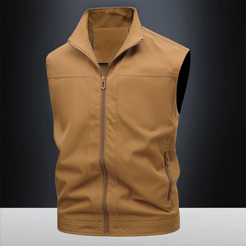 Stand-up Collar Breathable Quick-drying Horse Men's Casual