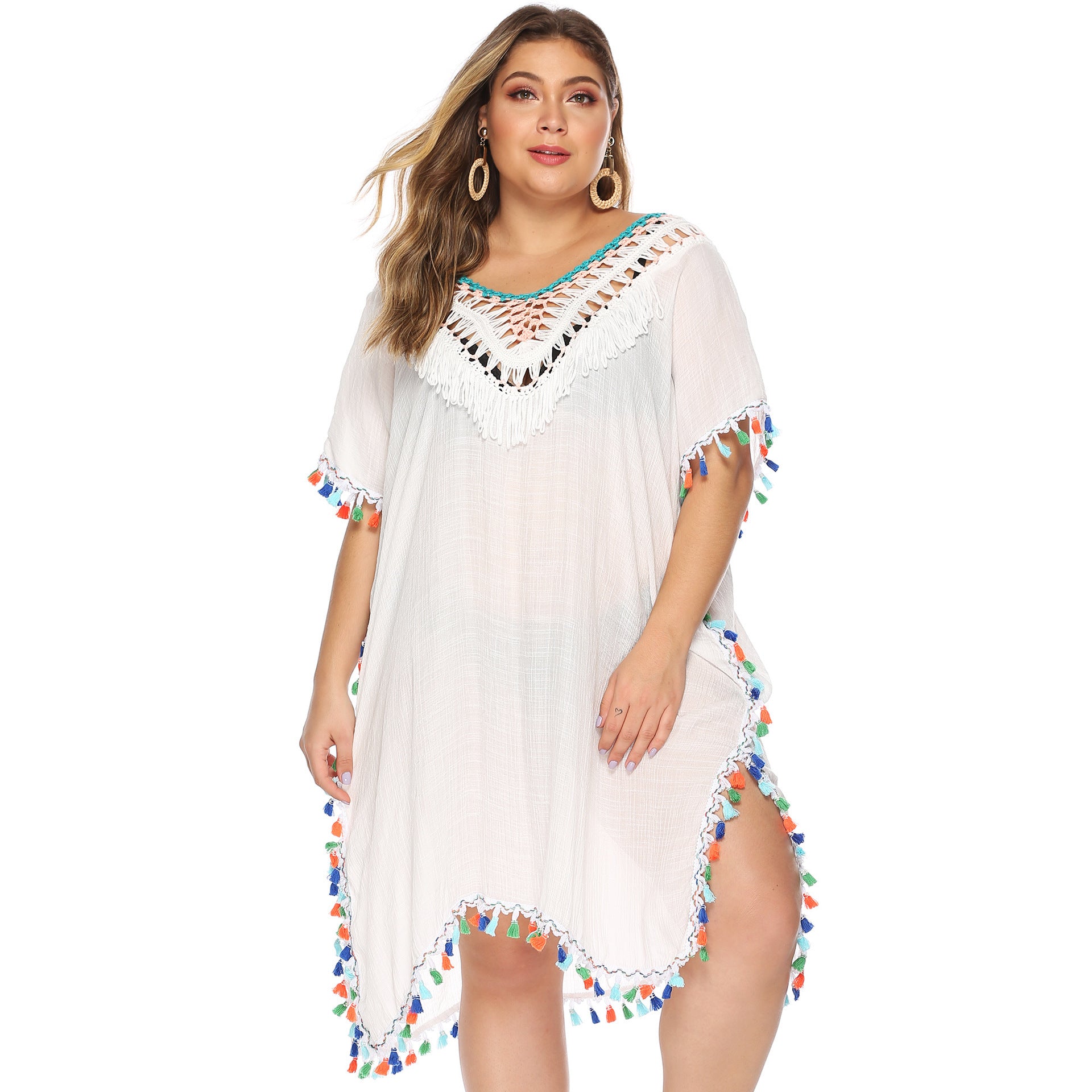Tassel Beach Cover-up Backless Dress