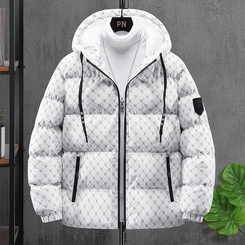Padded Hooded Cotton Jacket Men