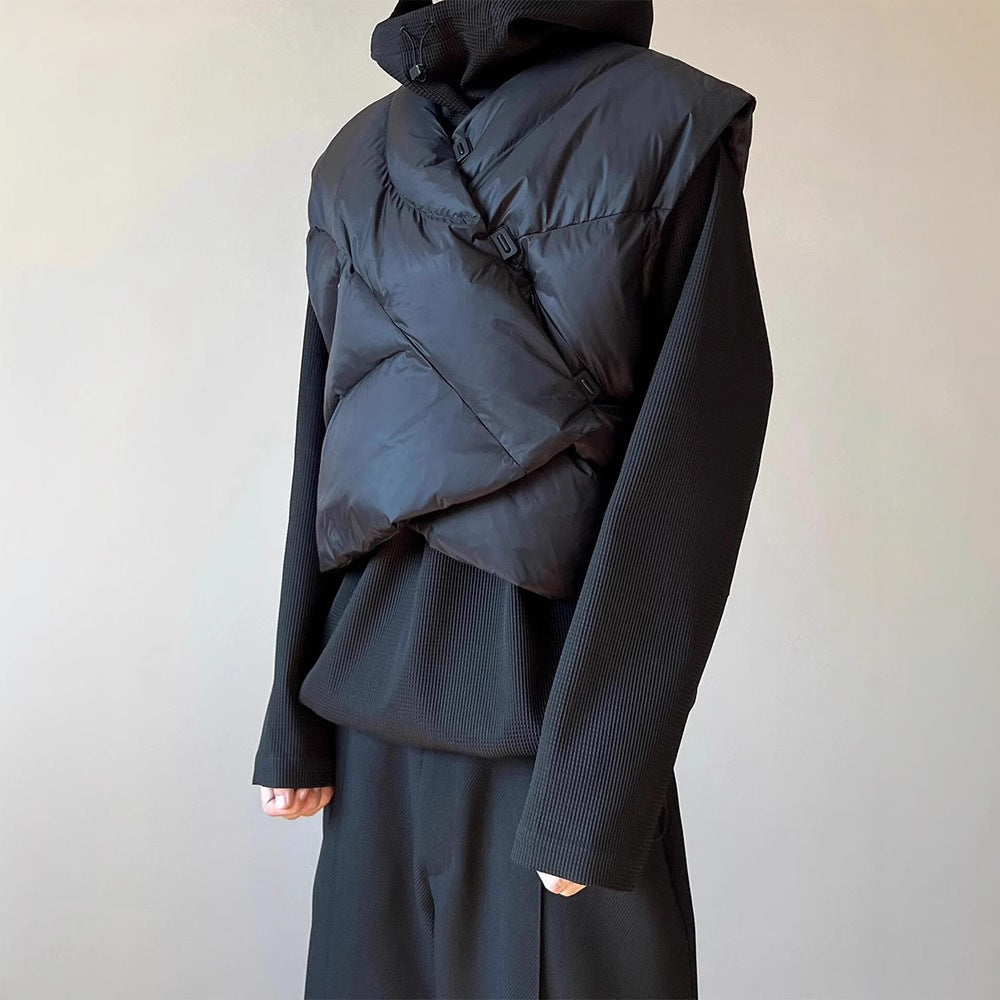 Crossed Thickened Cotton Padded Vest