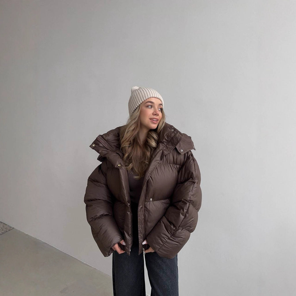 Casual Loose Puffer Jacket For Women