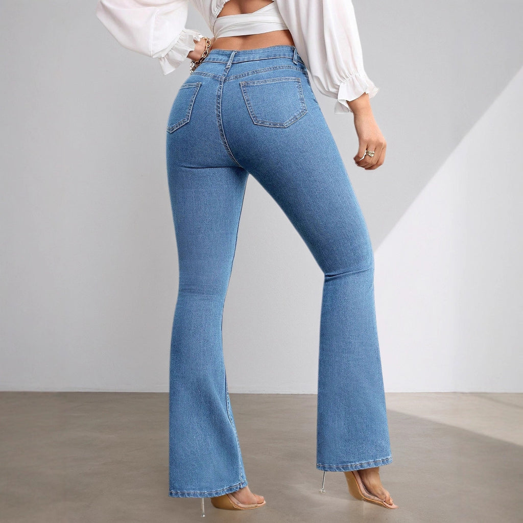 Wild Stretch High Waist Flared Women's Jeans