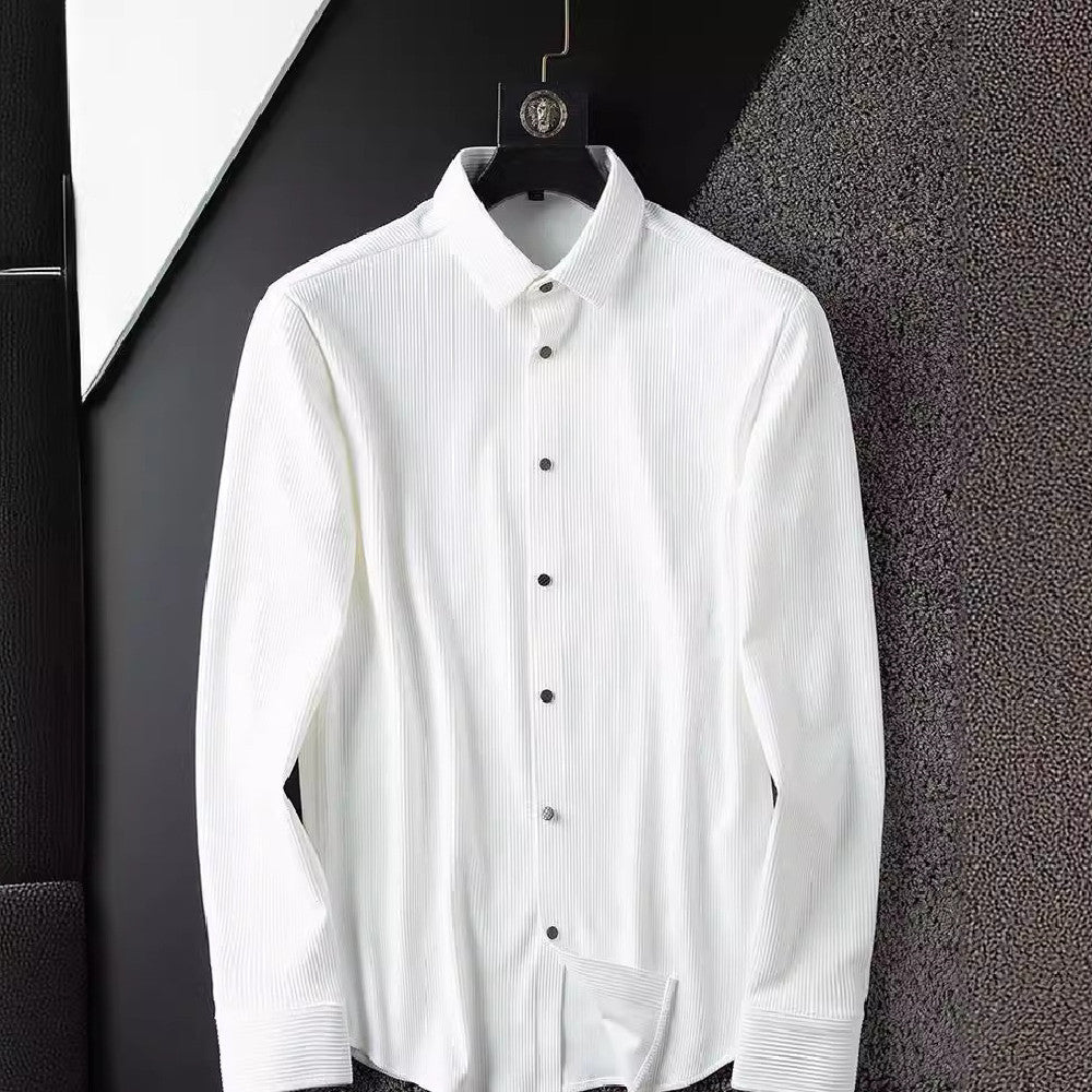 Men's Anti-wrinkle Business Casual White Shirt