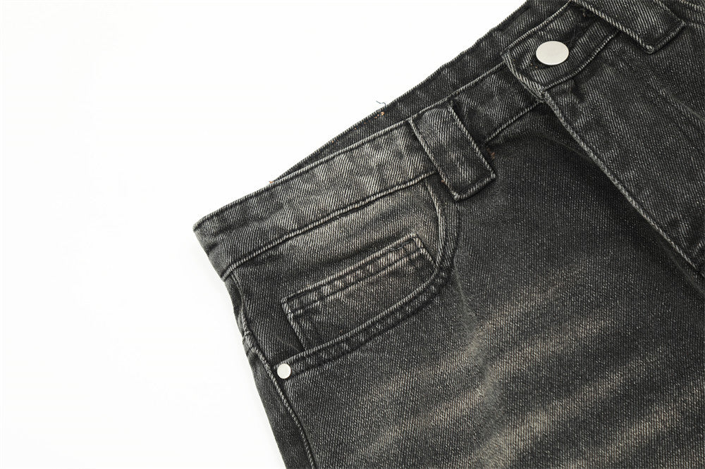 Og Embroidered Loose Jeans For Men