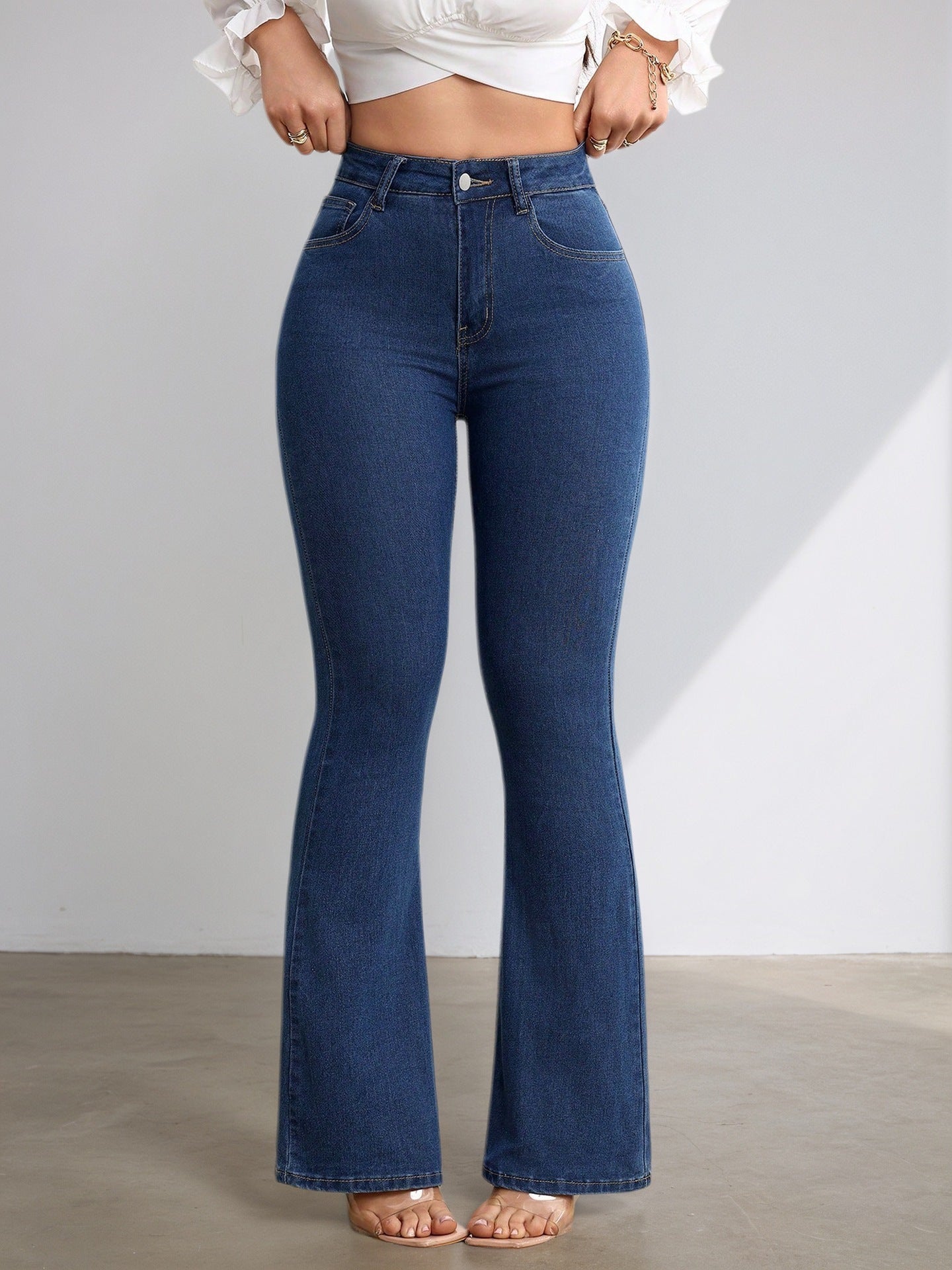 Wild Stretch High Waist Flared Women's Jeans
