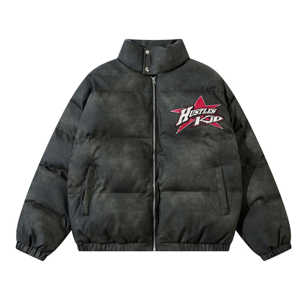 Hustle Kid Street Vibe All-match Embroidery Cotton Jacket