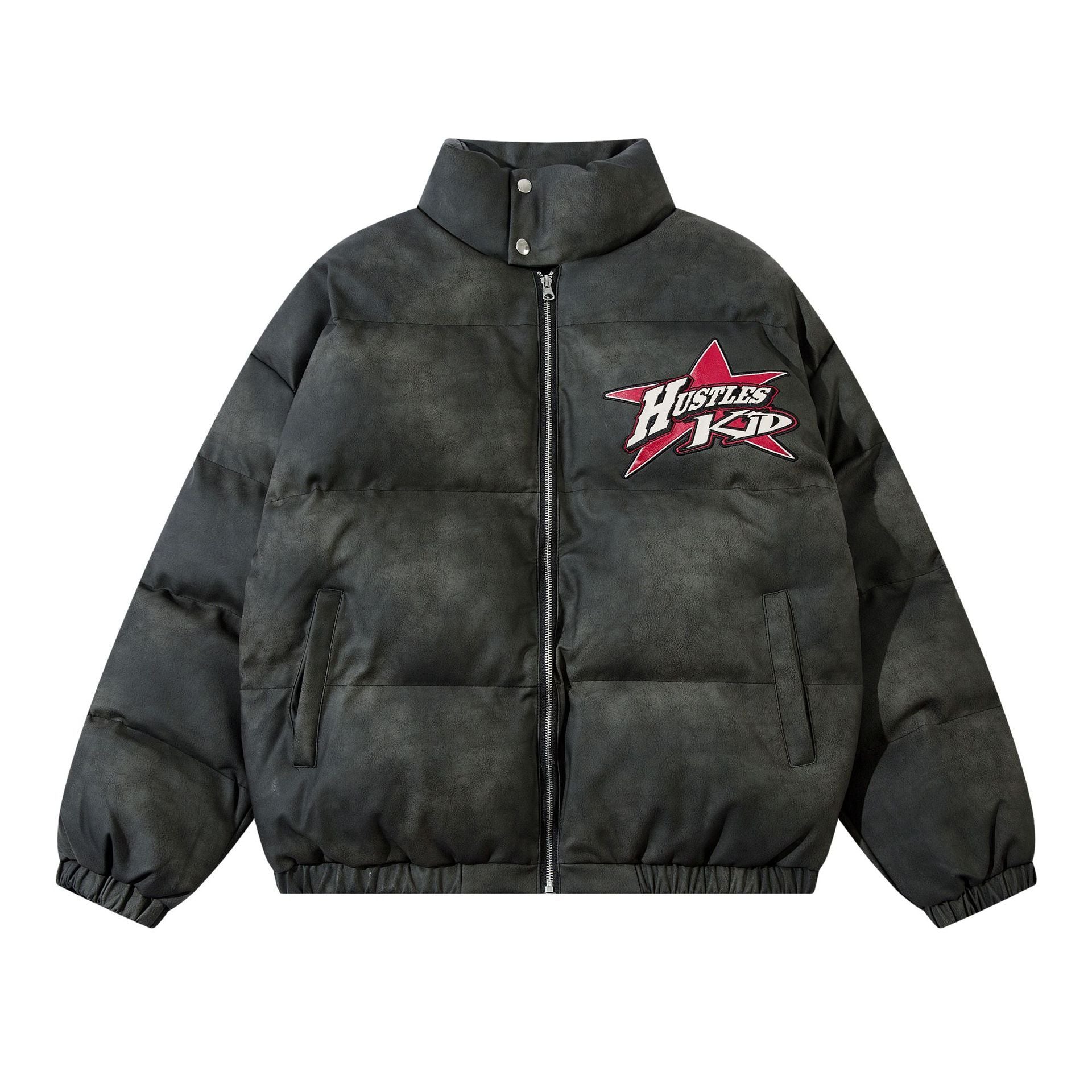 Hustle Kid Street Vibe All-match Embroidery Cotton Jacket