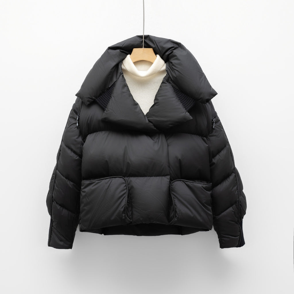Lapel Short Down Jacket For Women