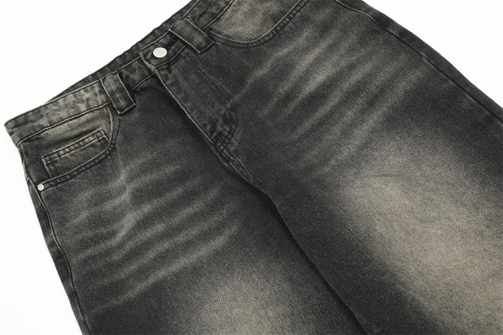 Og Embroidered Loose Jeans For Men