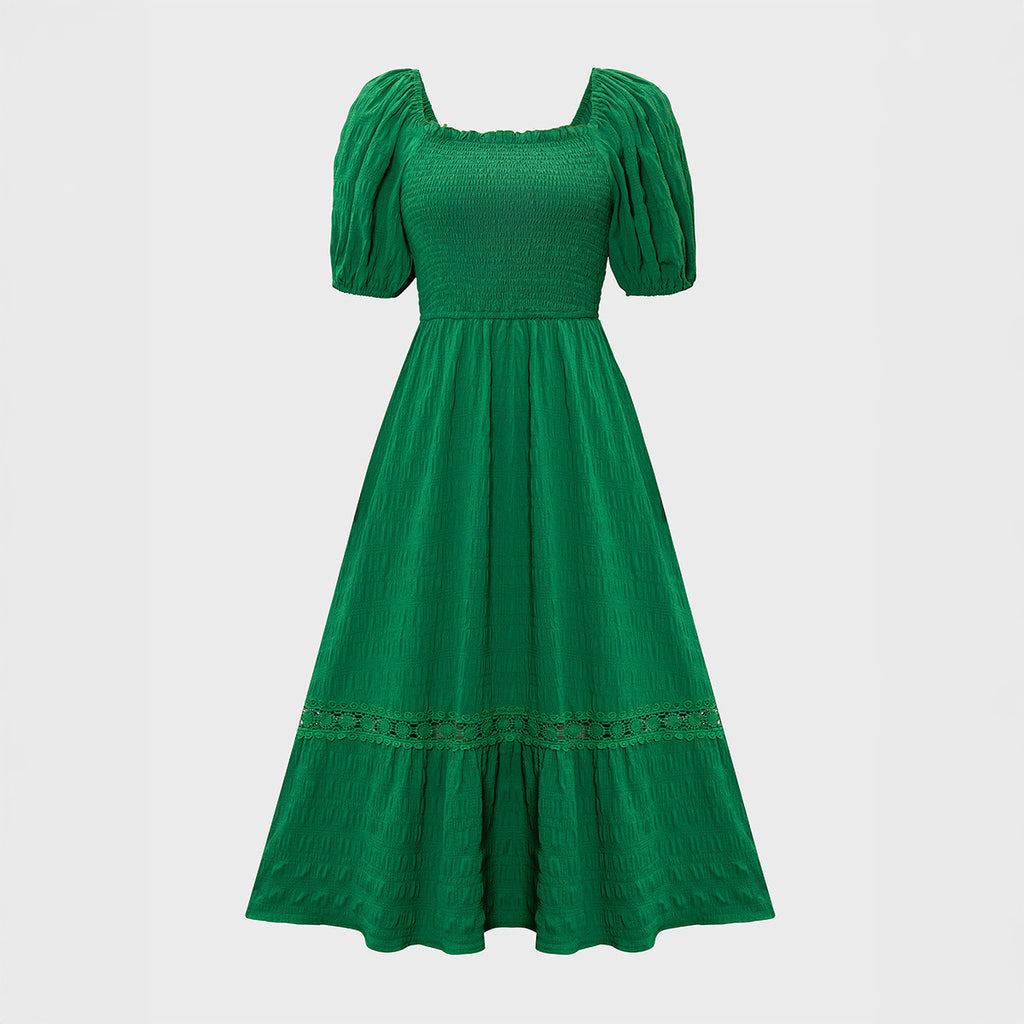 Leisure Vacation Short Sleeve Dress Women's Clothing