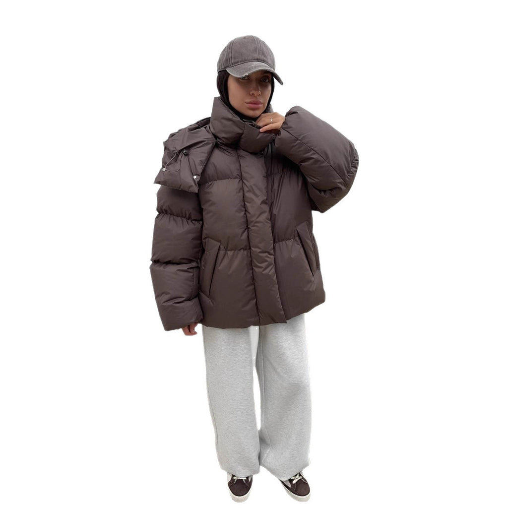 Casual Loose Puffer Jacket For Women