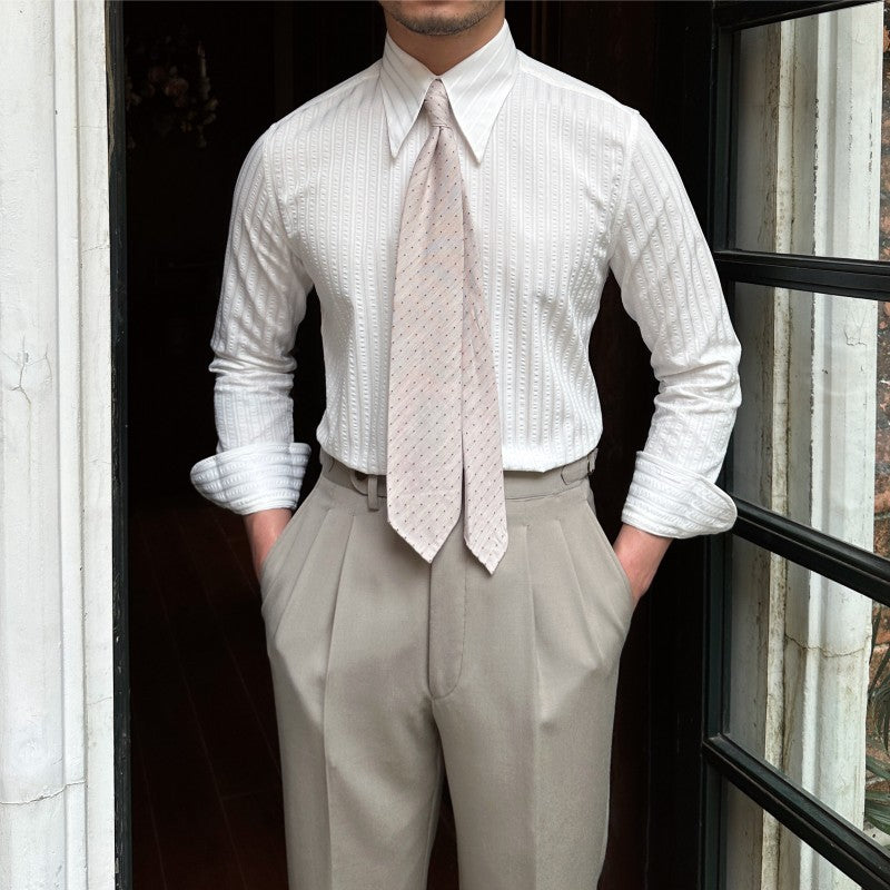 Anti-Wrinkle Breathable Long Sleeve Men's Shirt