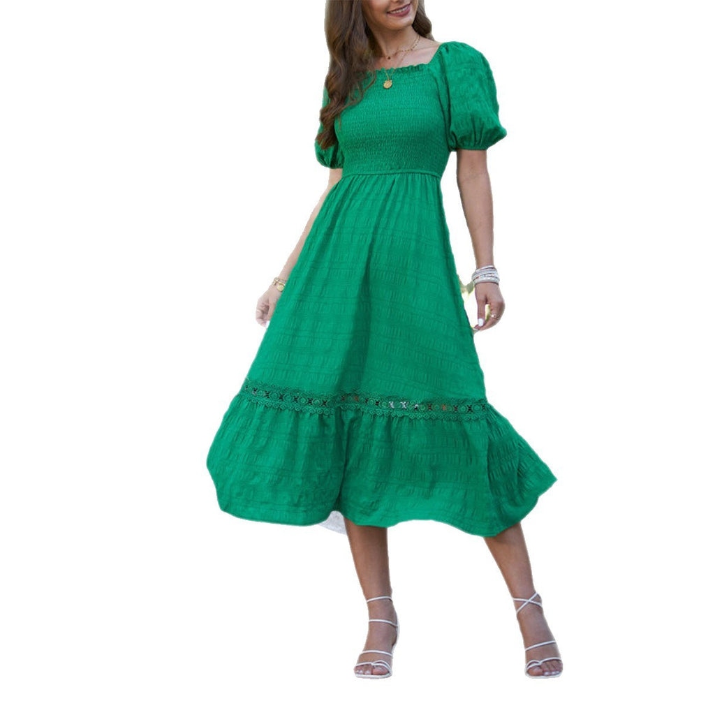 Leisure Vacation Short Sleeve Dress Women's Clothing