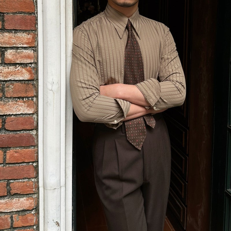 Anti-Wrinkle Breathable Long Sleeve Men's Shirt