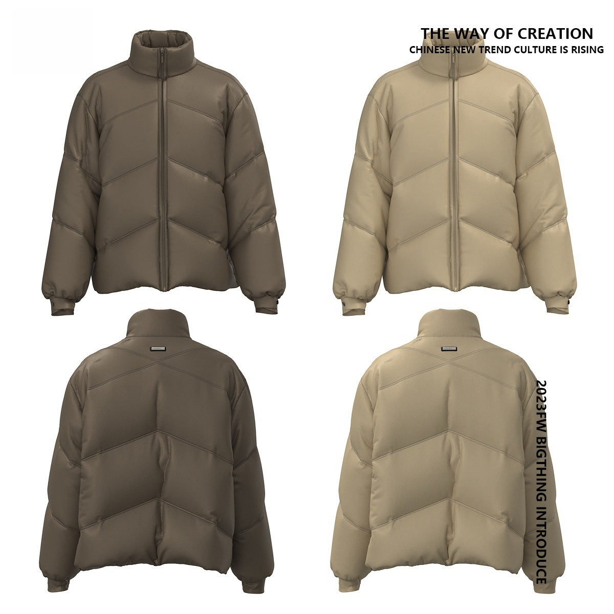 Winter Velvet Cotton-padded Zipper Jacket