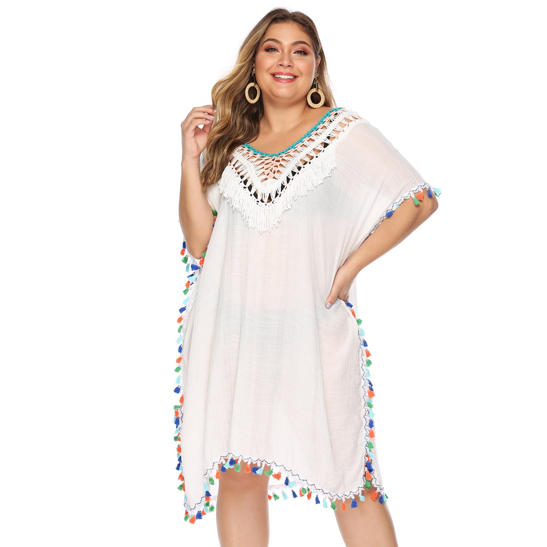 Tassel Beach Cover-up Backless Dress