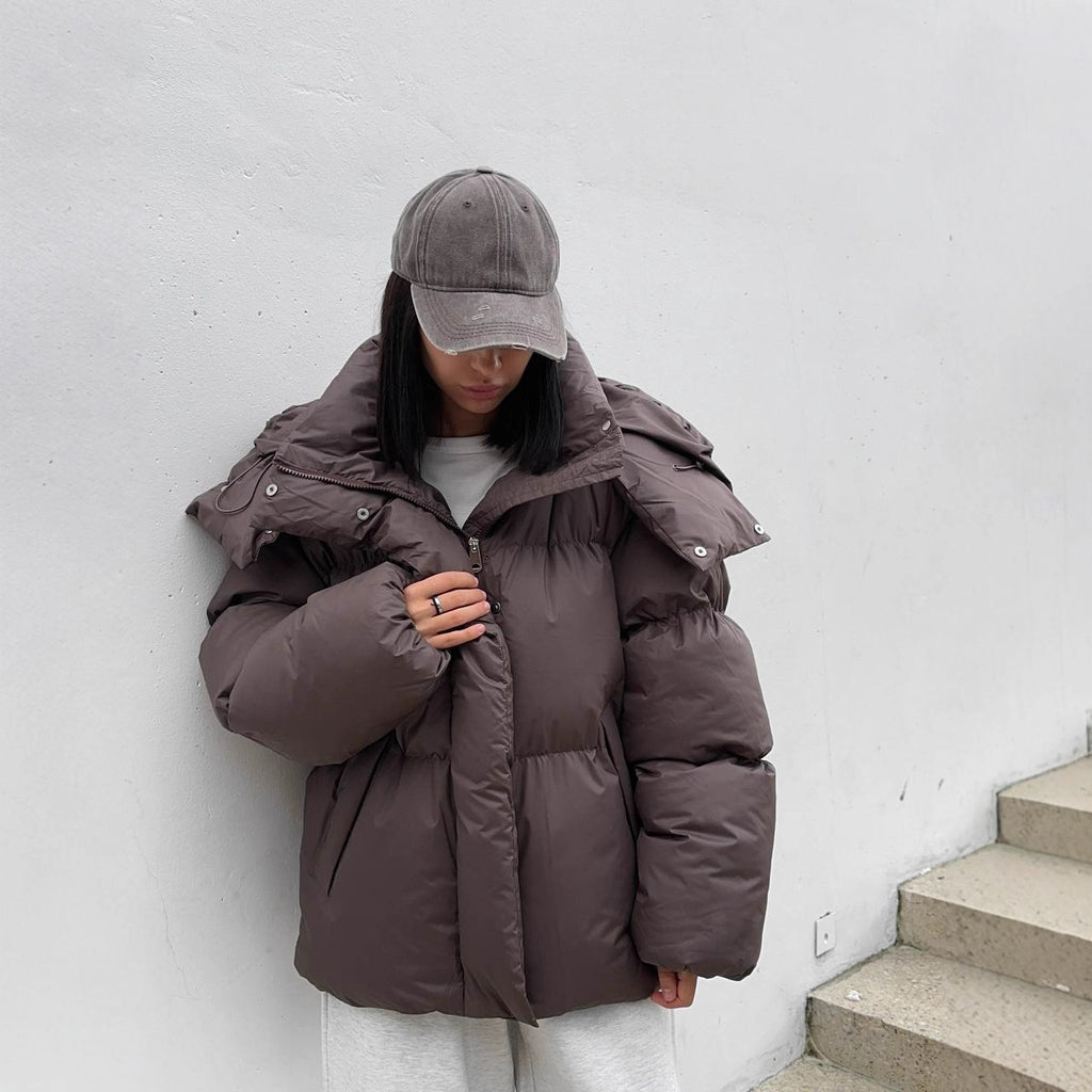 Casual Loose Puffer Jacket For Women