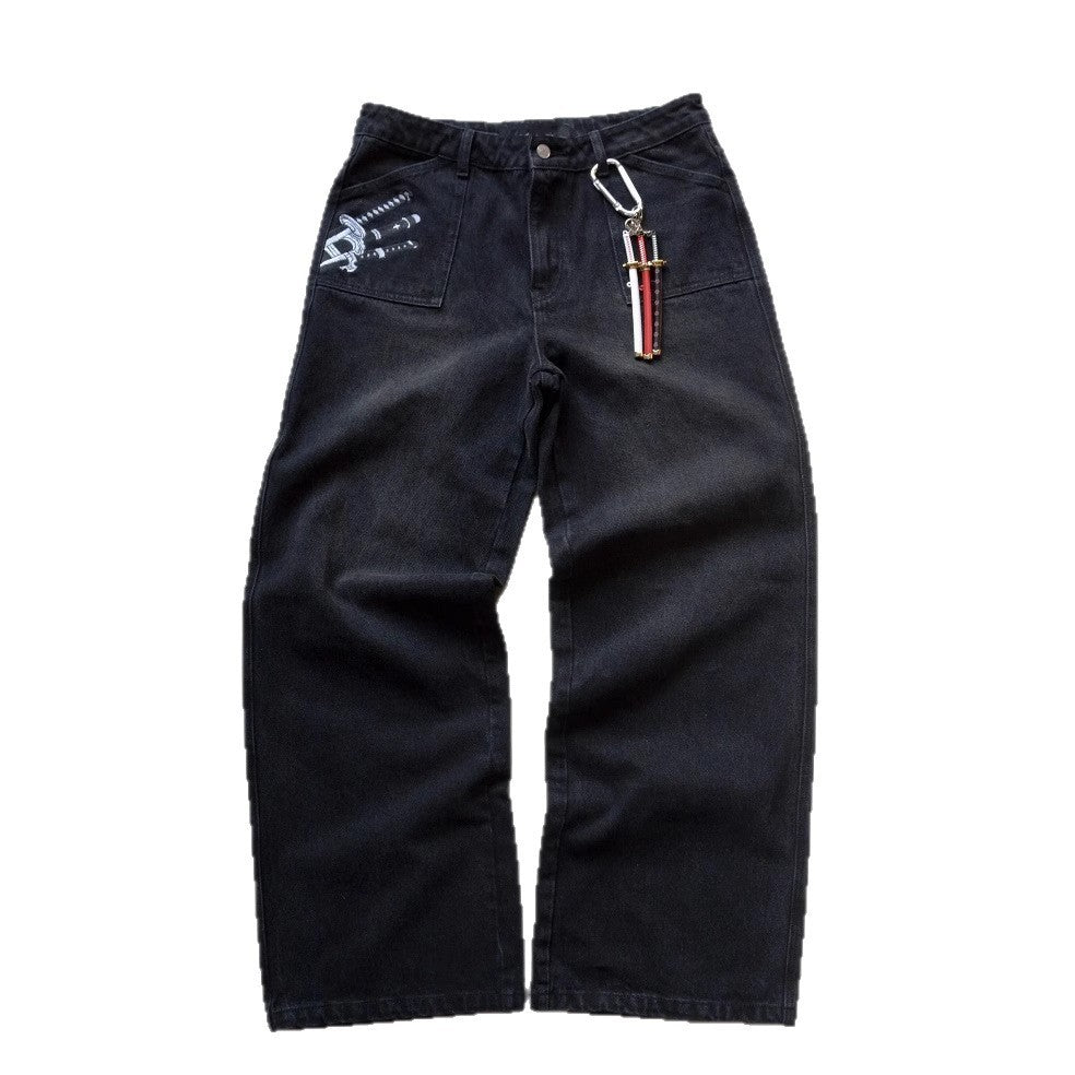 Retro Loose Fried Street Wide-leg Pants