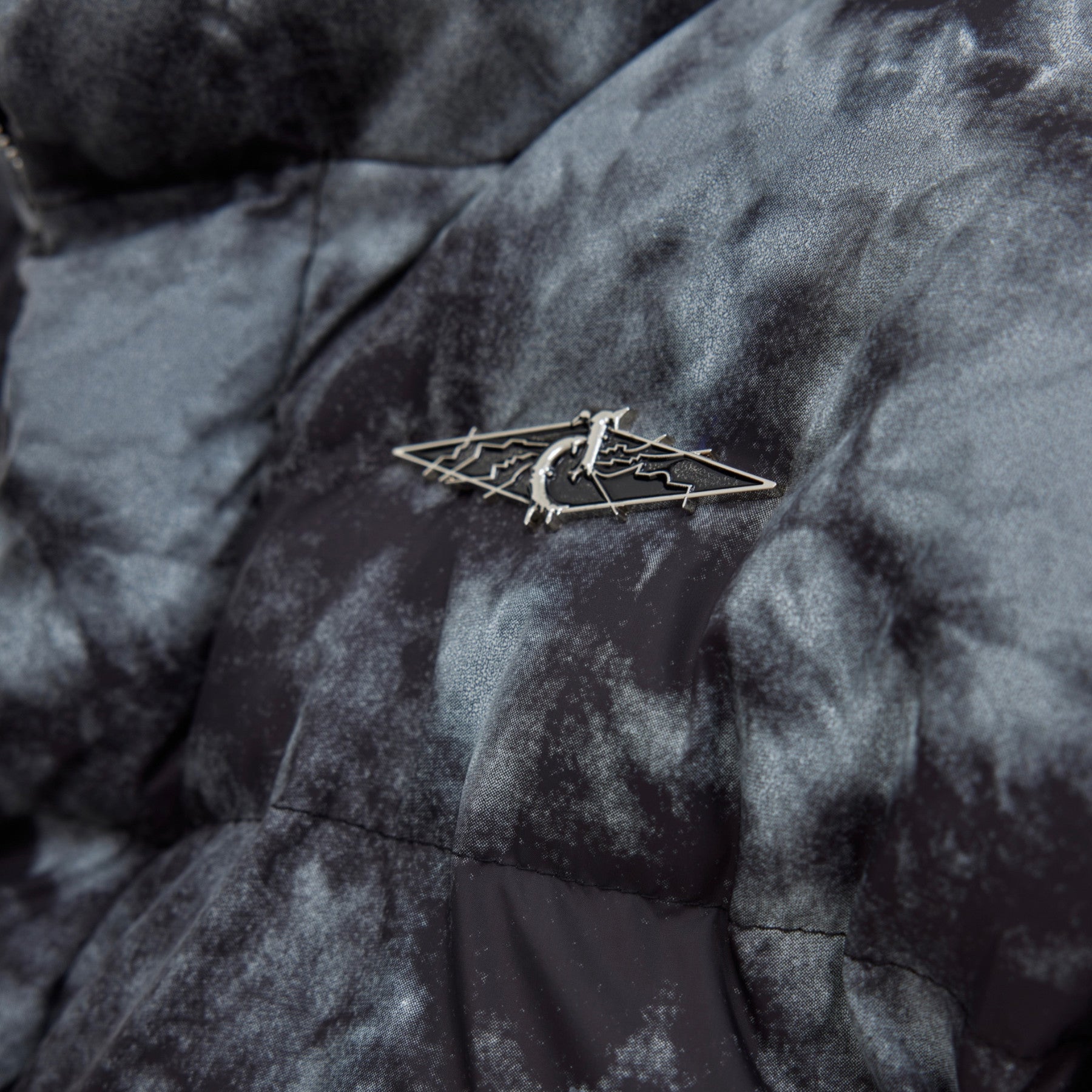 Men Tie Dyed Design Cotton Jacket