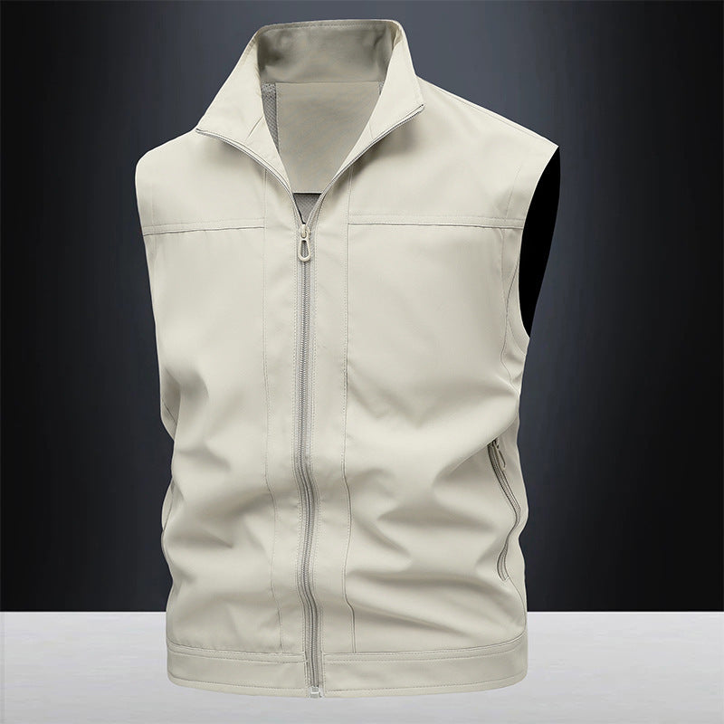 Stand-up Collar Breathable Quick-drying Horse Men's Casual