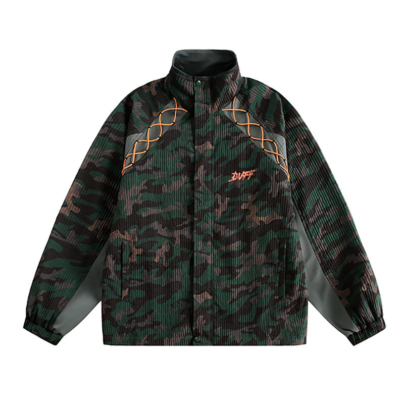 Men & Women Camouflage Loose Jacket