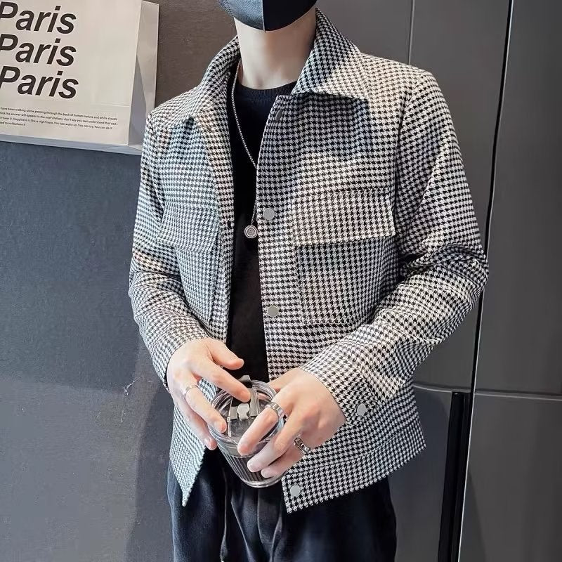 Checked Casual Trendy Jacket