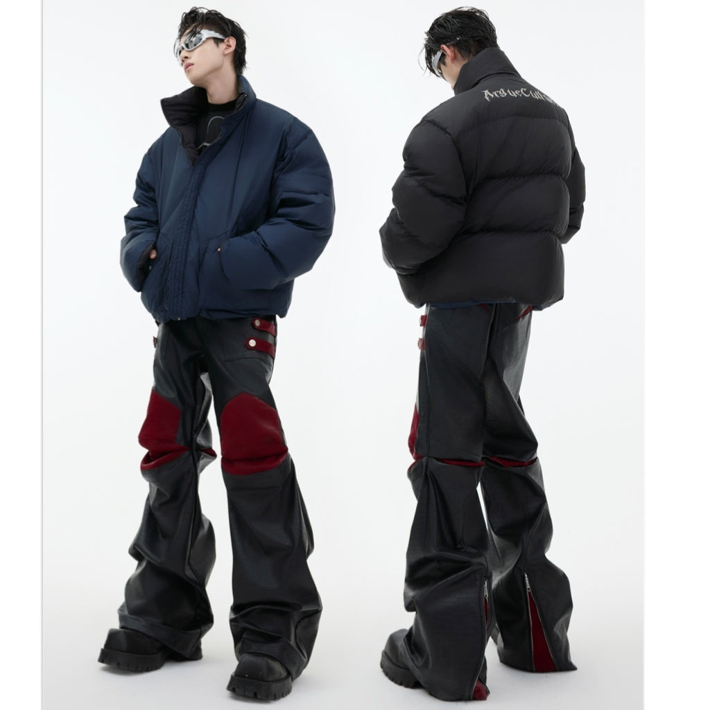 Argue Culture Double-sided Stand Collar Winter Jacket