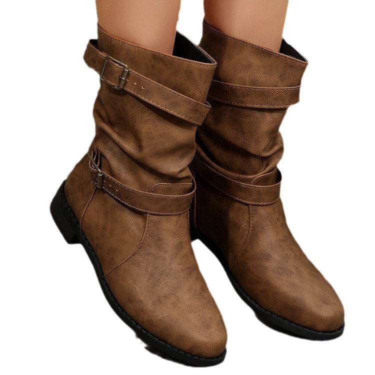 Fashion Mid Short Boots Women