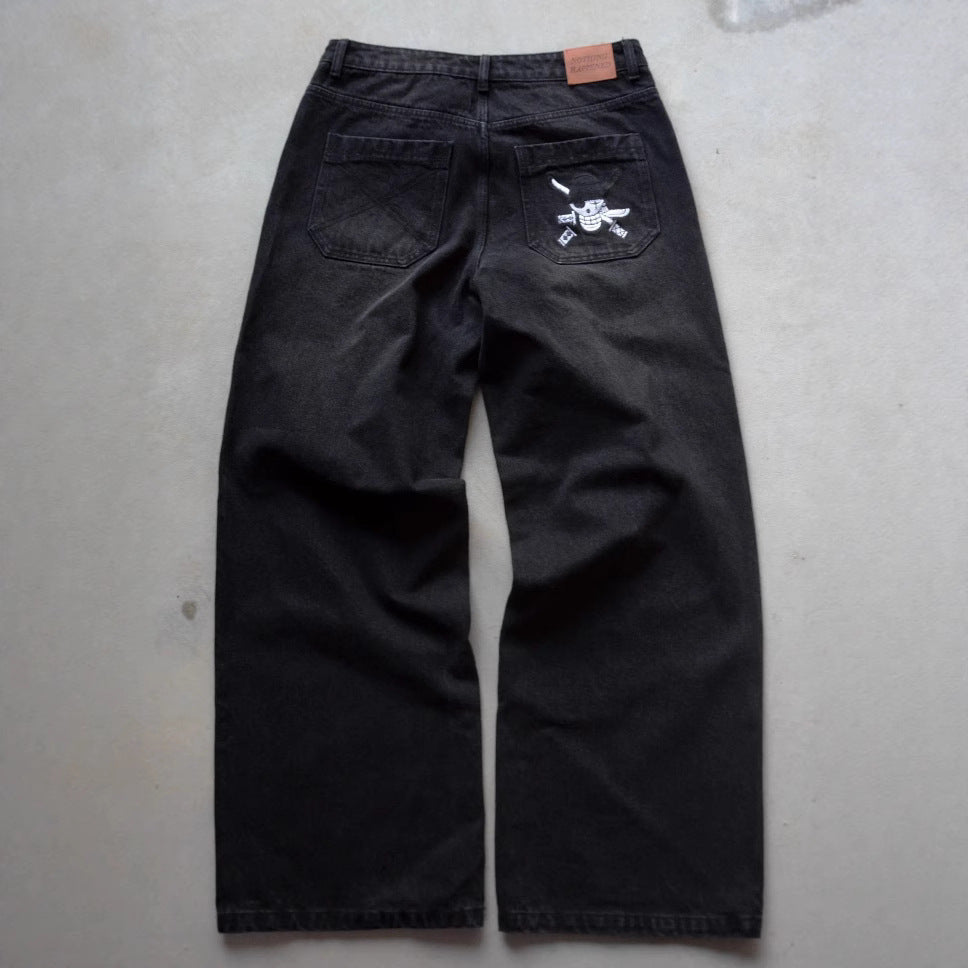 Retro Loose Fried Street Wide-leg Pants