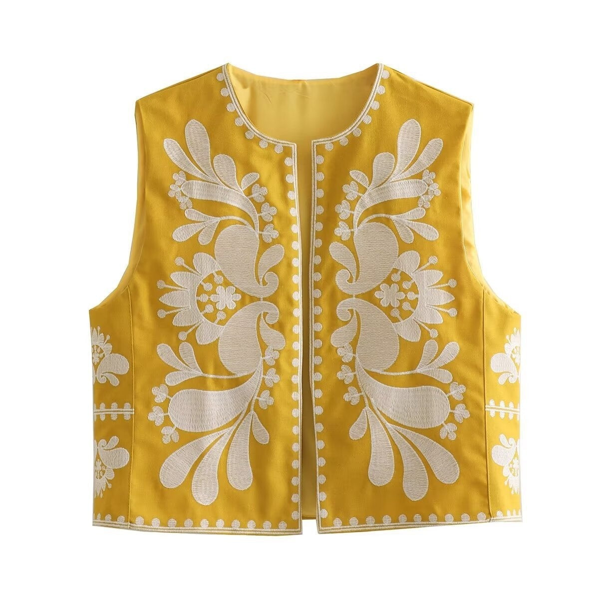 Sleeveless Embroidered Vest Women's Top