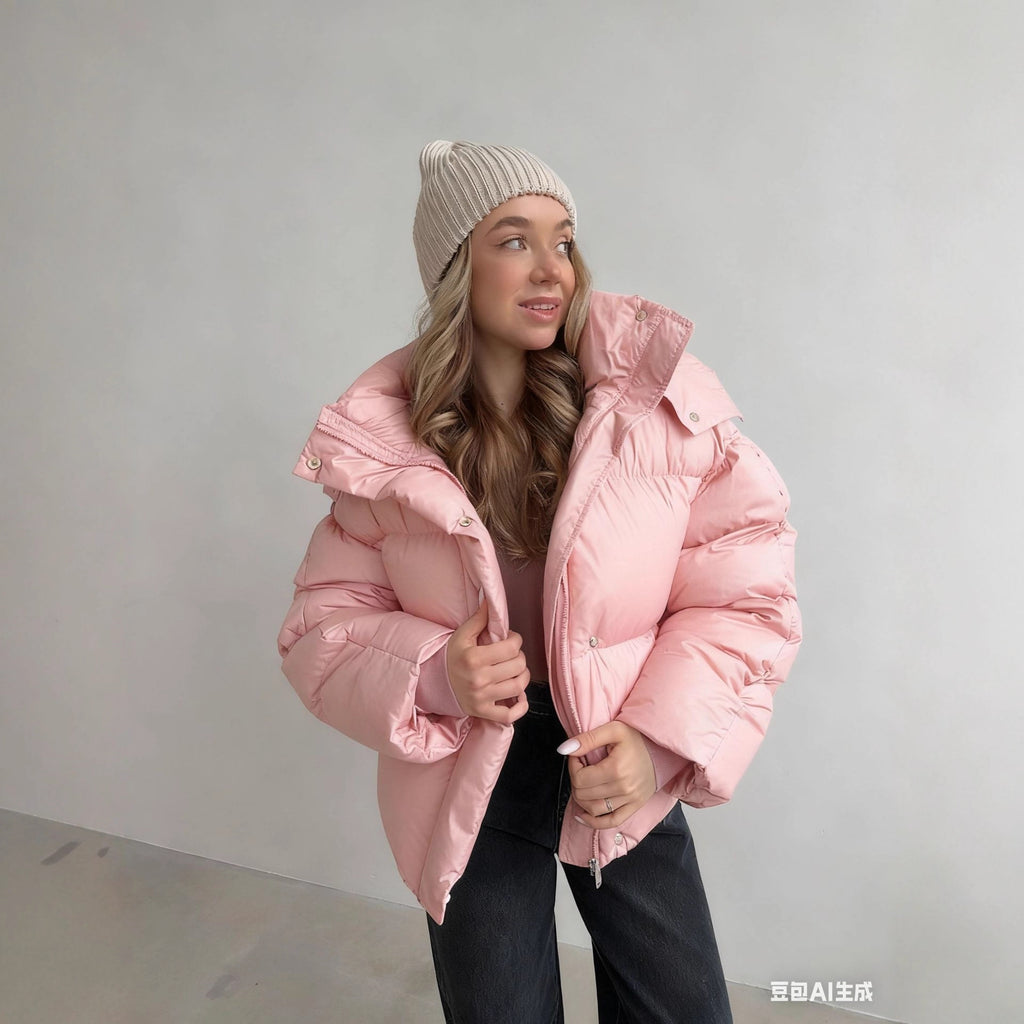 Casual Loose Puffer Jacket For Women