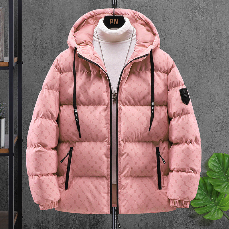 Padded Hooded Cotton Jacket Men