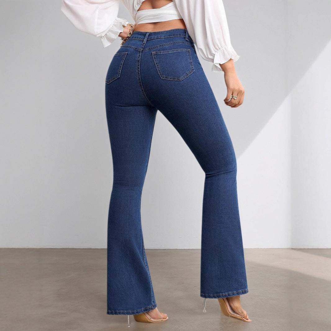 Wild Stretch High Waist Flared Women's Jeans