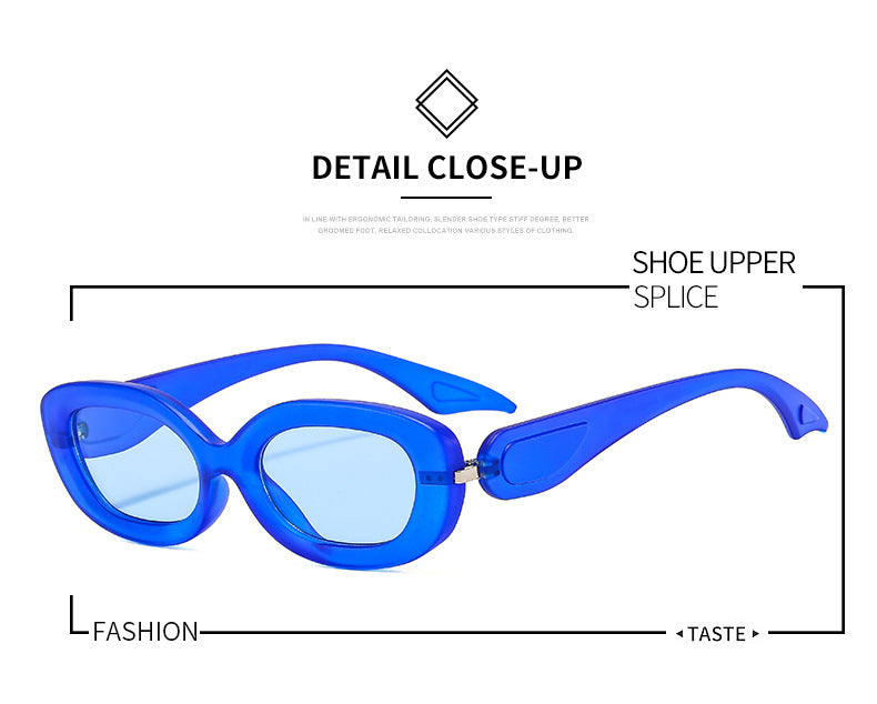 Trendy Sunglasses Oval Small Frame Men And Women