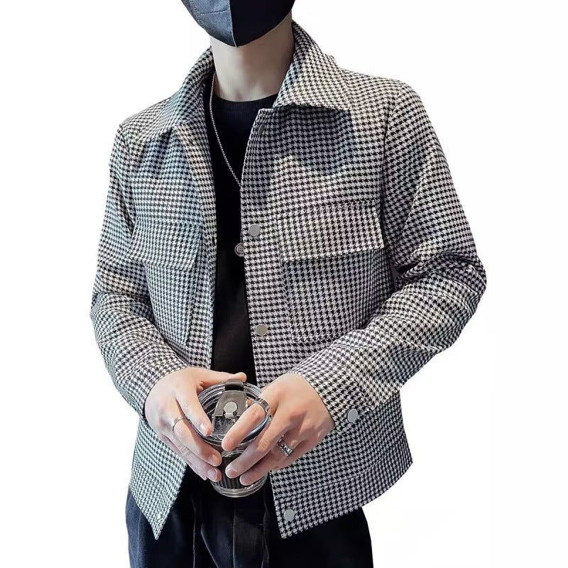 Checked Casual Trendy Jacket