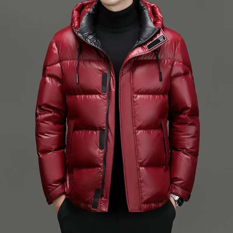 Men's Duck Down Disposable Hooded Jacket