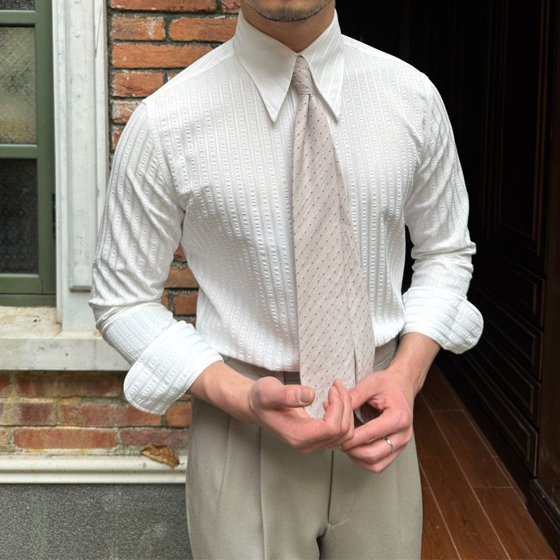 Anti-Wrinkle Breathable Long Sleeve Men's Shirt